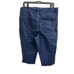 Gloria Vanderbilt Amanda Capri Jeans Size 16 Dark Wash Slimming Panel Photo 2