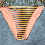 Aerie Cheeky Side Tie Retro Stripe Bikini Bottom Size XL Photo 3