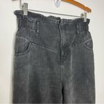 Vervet paperbag high waist jeans black acid Wash vintage style cropped size 29 Photo 4