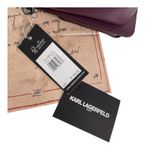 Karl Lagerfeld Vegan Leather CROSSBODY CLUTCH BAG Red Annette Cat Handbag Purse Photo 10