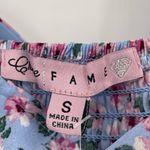 Crave fame  Juniors Floral Print Ruched Tank Top Size Small NWT Photo 3