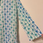 Roberta Roller Rabbit Roller Rabbit Tropical Tunic Size Small Coverup Palm Tree Beach Summer Top Blue Photo 3