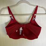 Victoria's Secret  Bra Sz  32DD Red T-shirt Push Up Lace Velvet Convertible Strap Photo 5