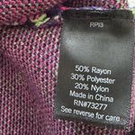 SO  Retro Sweater Vest Preppy Black Fuchsia Crop High Neck Vest Junior Medium NEW Photo 9