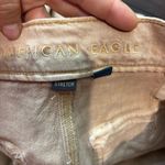 American Eagle  Super High Rise Baggy Wide Leg Pants Women's 8 Long Tan Utility Photo 3