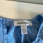 Nordstrom  Tiered Powder Blue Cotton Milkmaid Cottagecore Maxi Dress Short Sleeve Photo 6