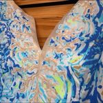 Lilly Pulitzer  Gabby Shift Dress in Bennett blue salty seas sequin beaded 14 Photo 2