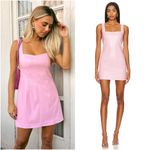Show Me Your Mumu  Woods Mini Dress In Pink Faux Leather Photo 1