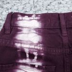 PacSun Eco Raspberry Tie Dye High Waisted Straight Leg Jeans Size 22 Purple Crop Photo 3