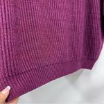 Chico's Chico’s 1 Women's wool blend knit Purple batwing Sweater pullover Photo 9