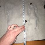 Helmut Lang  linen blend blazer beige gray taupe women's size 2‎ Photo 6