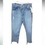 NWT NUUDS RANGER STRAIGHT DISTRESSED JEANS LIGHT casual denim fall $128 fray Blue Size 31 Photo 4