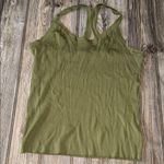Eloquii  tank knit 18 20 stretch Olive Green Ribbed Women's Top Photo 0
