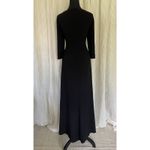 Elie Tahari Women Maxi Dress Size 6 Long Sleeve Wrap V-Neck Formal Evening Gown Photo 2