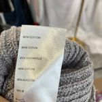 Free People FP Beach Gray Ribbed Knit Cropped Short Sleeve Sweater Top Small Photo 5