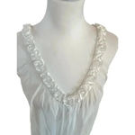 Oscar de la rente pink label vintage delicate camisole satin rosettes small White Photo 4