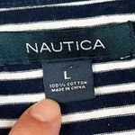 Nautica Women’s Striped Crewneck Long Sleeve Tee Shirt L Photo 8