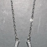 Silver Stainless Steel Horseshoe Necklace Photo 0