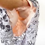 Elliatt Anthropologie  Tingle Lace Overlay Midi Dress in Lilac Photo 5