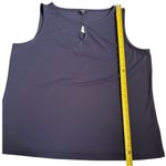 Talbots  Plus Petite Keyhole Tank Top Women’s 2X Petite Navy Blue NWT Photo 4