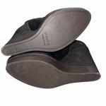 Vince Black Suede & Nubuck Leather Vivian Wedge Tall Boots Shoes size 6 Photo 8