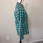 Wrangler Rock 47  Cowgirl Western Snap Front Shirt Size M Rodeo Embroidered Blue Photo 4