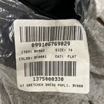 J.Crew Black V Neck Long Puff Sleeve Pleated Bows Gretchen Dress 4T 4 Tall NWT Photo 7