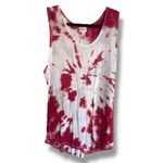 LuLaRoe 3XL Red White Tie-Dye Tank Top | Sleeveless Boho Casual Photo 2