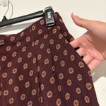 Anthropologie  Marsden Wide-Leg Pants‎ Geo Print Red orange size 2 Photo 6