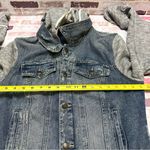 Free People Blue Denim Distressed Jacket with Button Detail M Photo 7
