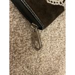 Juicy Couture Vintage Y2K Black Velvet Crown Rhinestone Pouch Zipper Wallet Photo 3