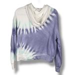 Wildfox  Tie Dye‎ Hoodie XS Purple Blue Green White Casual Pullover Sweatshirt Photo 3