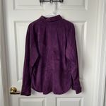 Hunt Club  Genuine Leather Button Up Shaket Purple Long Sleeve Size XL Photo 1