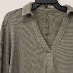 Aerie  LumberJane Waffle Polo Sweatshirt - size XXS Photo 7