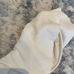 ZARA  one shoulder white ruffle swim top Photo 4