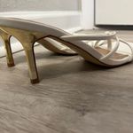 DV by Dolce Vita White and‎ gold Heels with Strappy Design Size 8.5 Photo 2