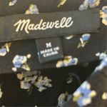Madewell  Women's Floral Jumpsuit Black Long Sleeve Medium Casual Photo 4