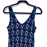 Karen Kane blue/black /white geo patterned maxi dress. Size Medium. NWOT. Photo 1
