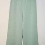 St. John Sport Pastel Mint Green Wool Wide-Leg Knit Pants Size S Photo 0