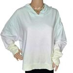 Juicy Couture  SPORT Hoodie Womens Large Tri Color Pastel Sweat Shirt Thumb Holes Photo 0