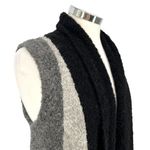 The Alpaca Guy Sleeveless Colorblock Vest Lounge Duster Gray Black One Size Size undefined Photo 2