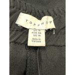 Topshop Pants Asymmetric Ruffle Overlay Design Durable Fabric Solid Black 14 NWT Photo 8