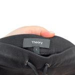 Theory  Double Knit Jersey Slouchy Jogger Pants‎ Split Hem Ankle Black Large Photo 11