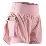 Cadmus 2 in 1 Workout Shorts with Phone Pocket Pink Photo 0