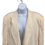 VTG August Max Woman Beige Blazer Womens 20 W Button Front Career Jacket* Tan Size 20W Photo 2