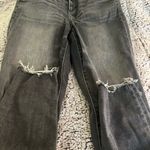 American Eagle  Black Distressed Jeans Womens 12 Long Photo 1