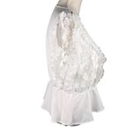 Alice Blue Lace Peplum V-Neck Blouse White XL New Photo 10