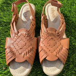 Softspots Tela Huarache Brown Leather Sandals size 11ss Photo 0