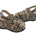 Free People New Platform Sandals Womens Size 36 Snake Print Festival Trendy Boho Photo 4