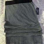 Vince Camuto New  Black and White Strech Midi Pencil Skirt Photo 3